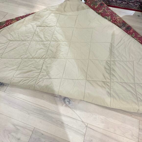 Vintage Croscill Home Serena Red Gold Floral Queen Comforter Shams Bed Skirt - Picture 6 of 15